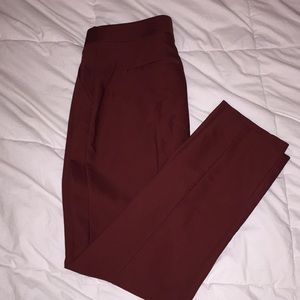 Express columnist pants burgundy 4R